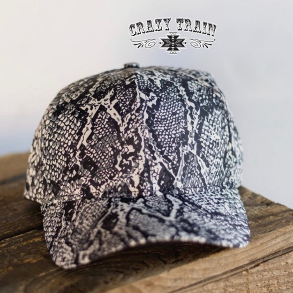 CRAZY TRAIN RATTLER CAP**Python is so in style!!!